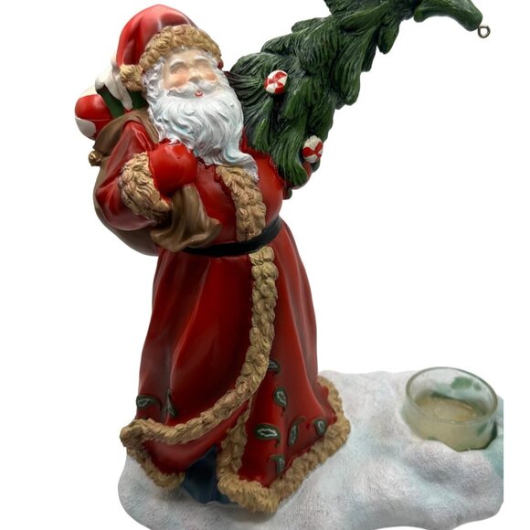 Yankee Candle Santa Candle Holder Tree Gift Bag Christmas - Picture 6 of 9